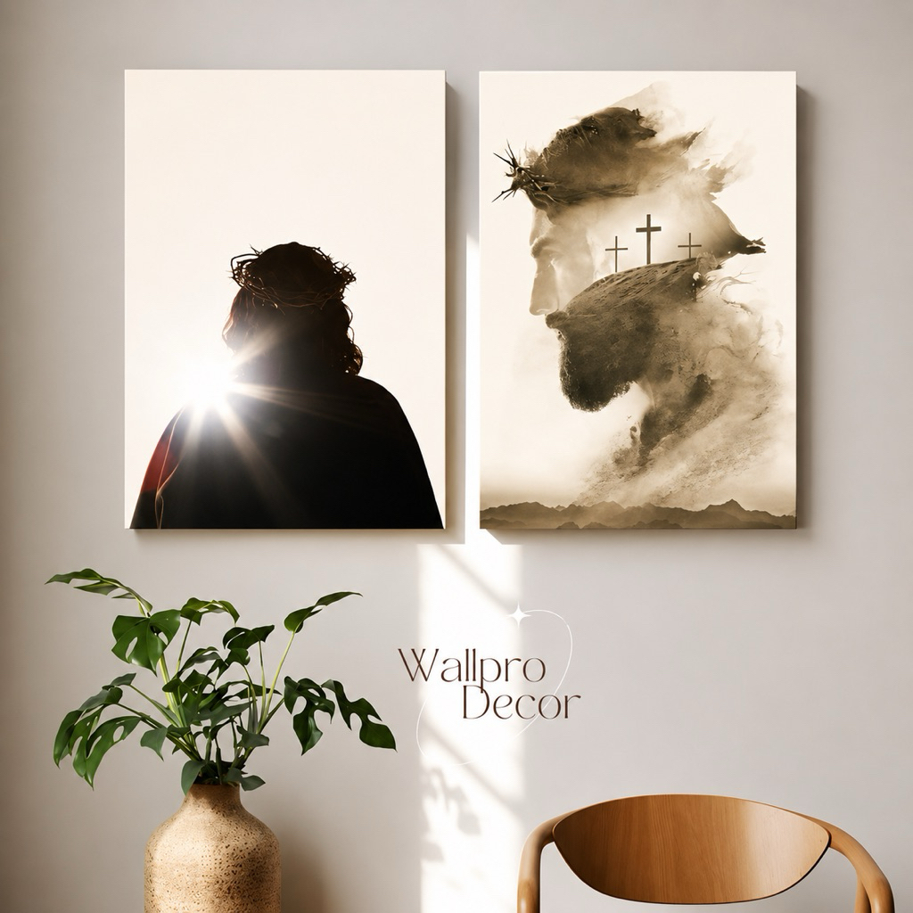 WallproDecor Hiasan Dinding 20x30cm Kristen Dekorasi Dinding Kristen Gambar Yesus