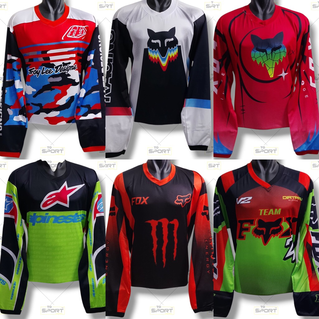 COD BAJU JERSEY MOTOCROSS TRAILL MTB OBLONG LENGAN PANJANG JUMBO XXL /JERSEY CROSS TRAIL/BAJU SEPEDA