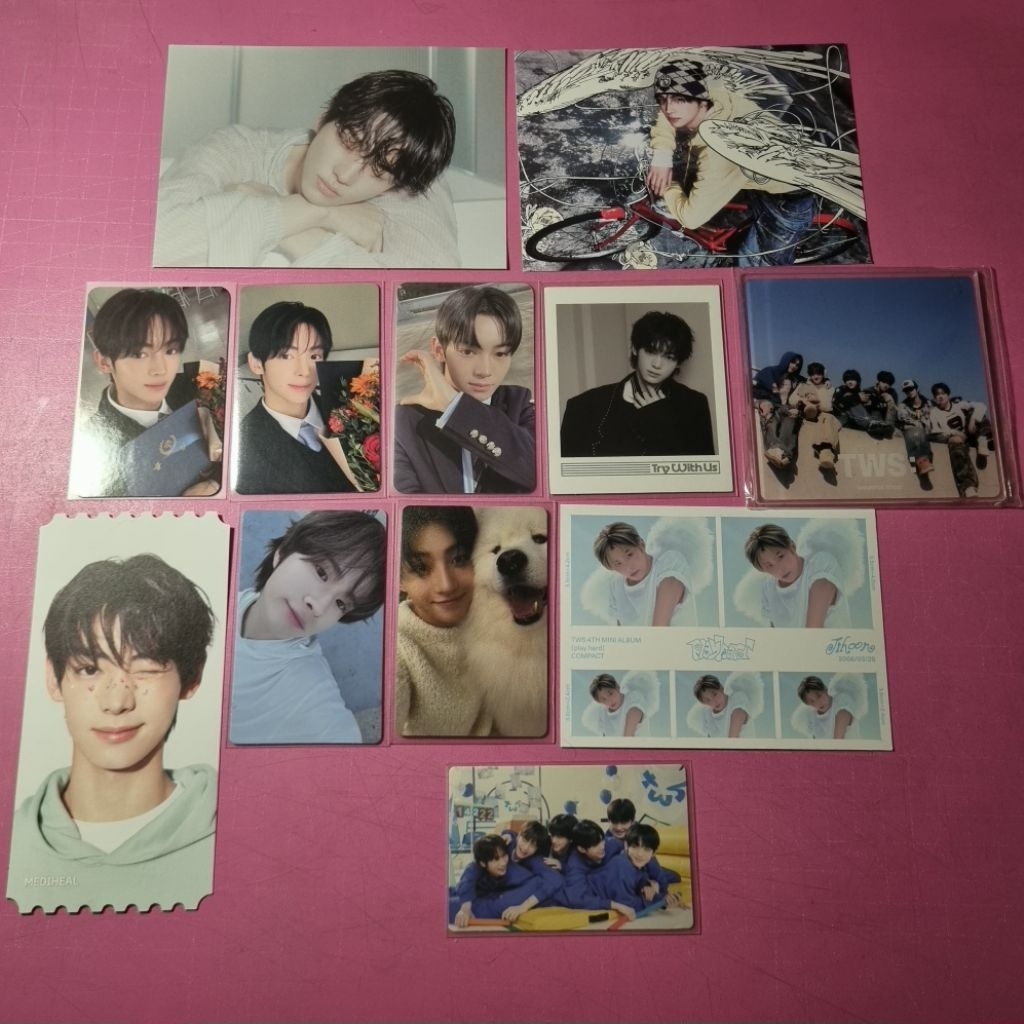 PHOTOCARD OFFICIAL TWS SHINYU DOHOON YOUNGJAE HANJIN JIHOON WEVERSE LD POSTCARD GROUP PC SPARKLING B