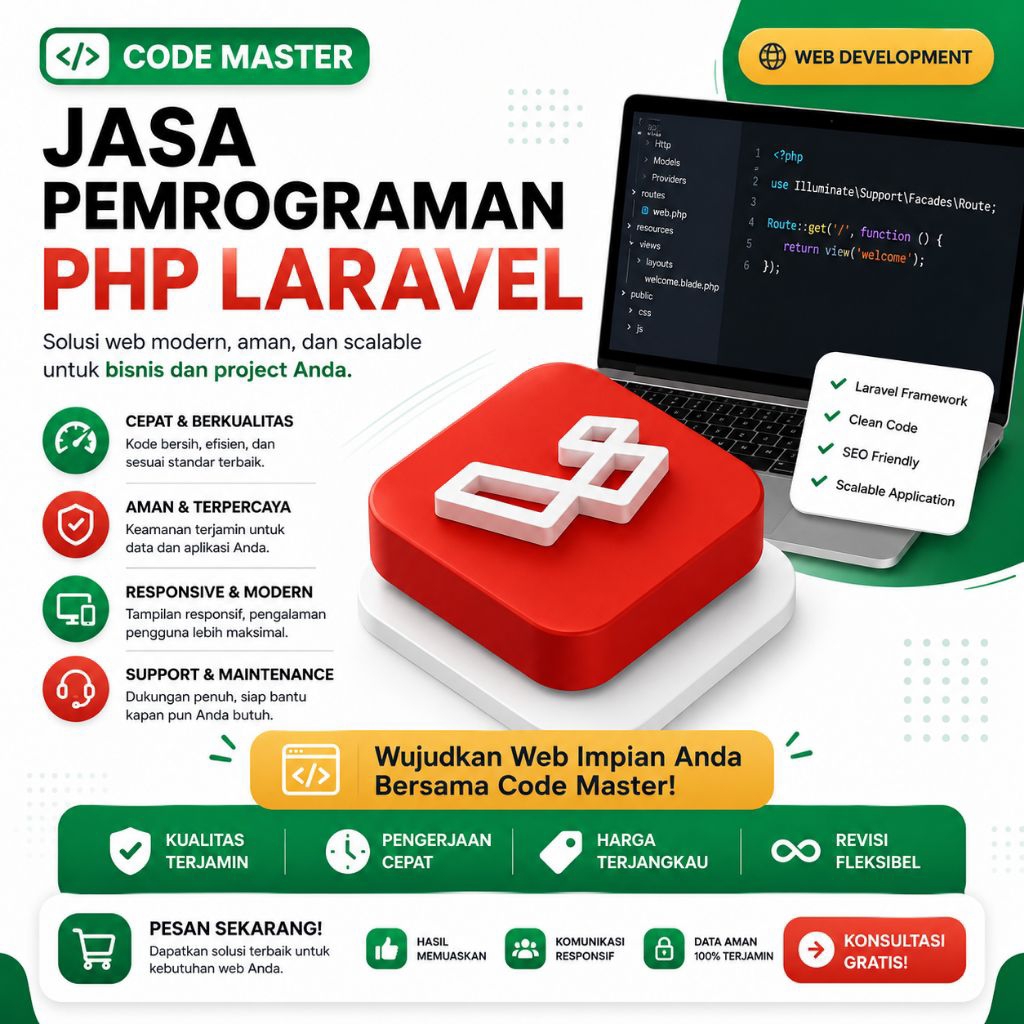 Jasa Pemograman PHP Laravel
