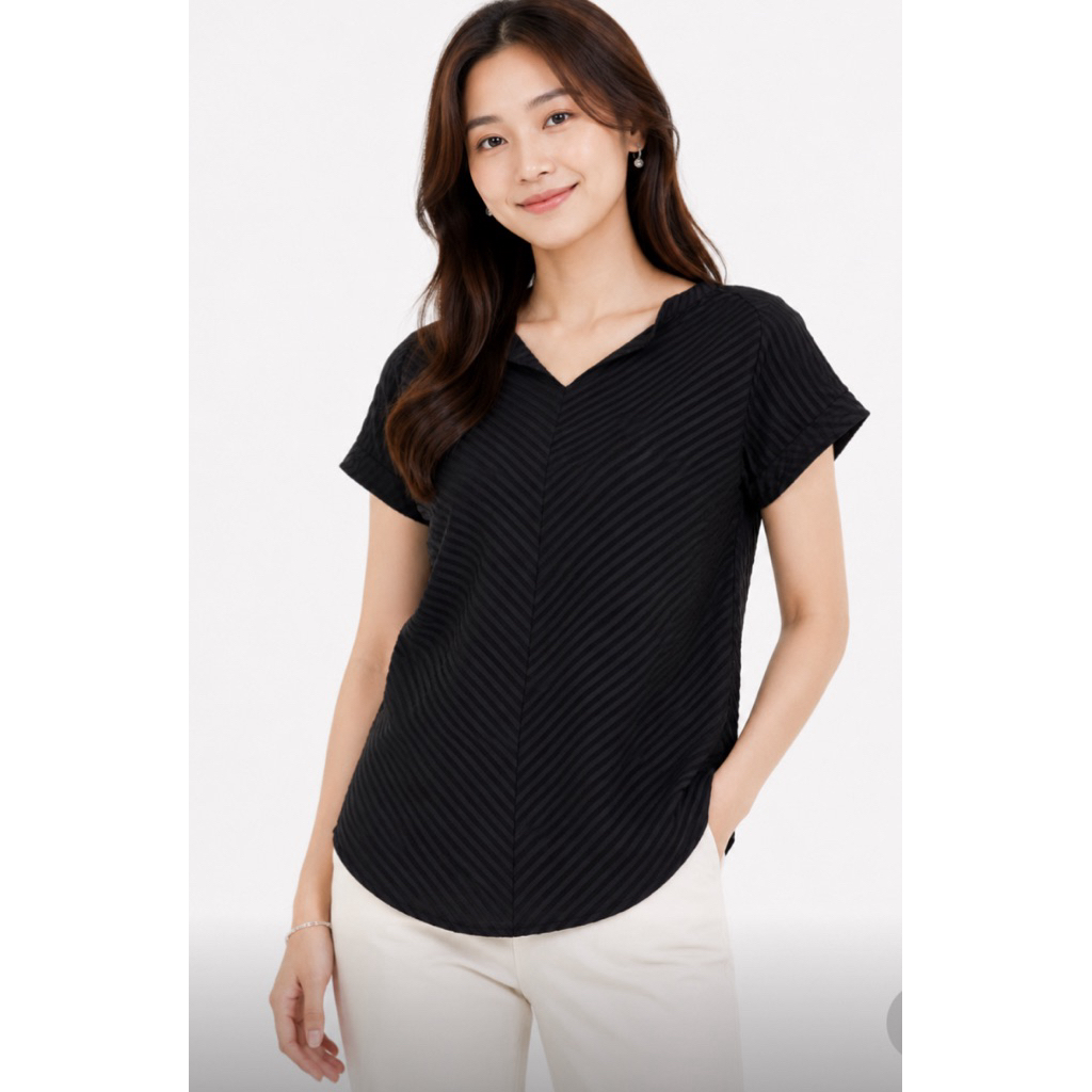 Nygard atasan kaos wanita lengan pendek