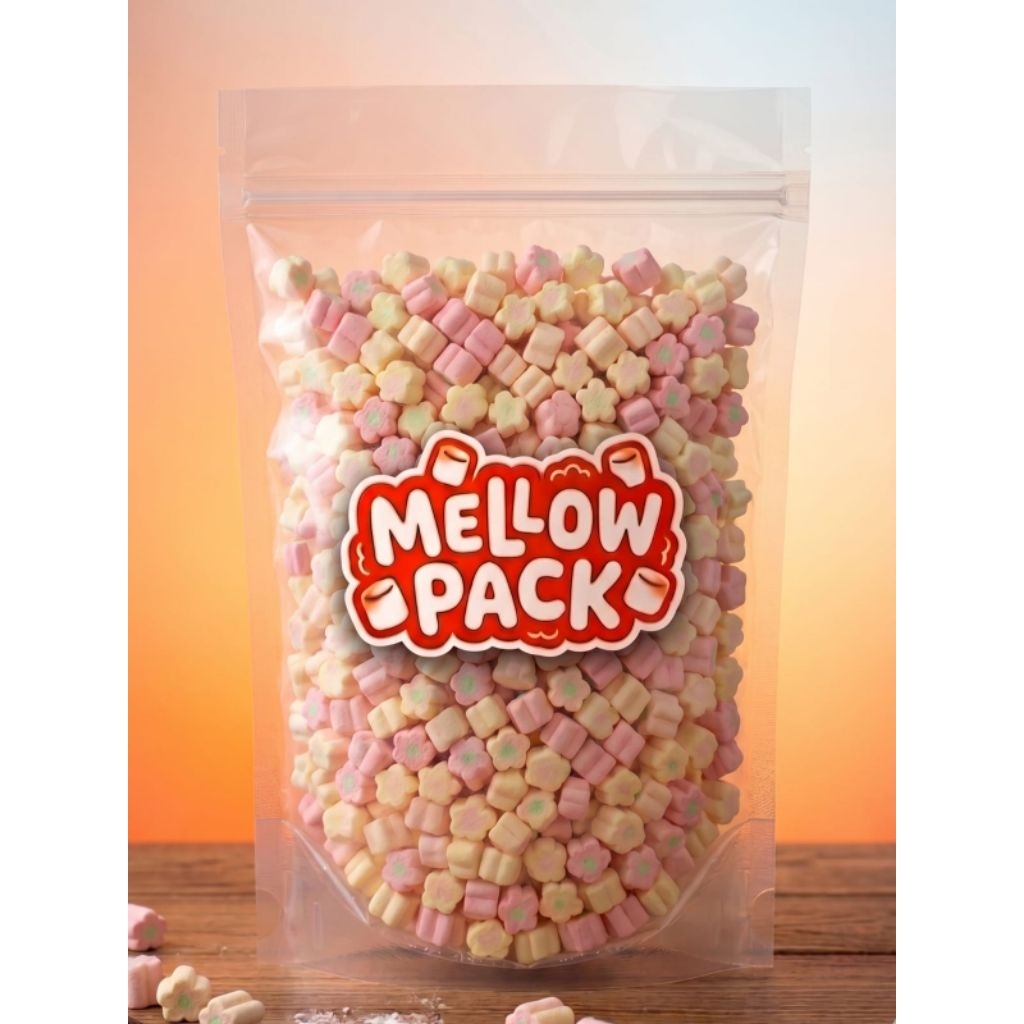 Marshmallow berkarakter Flower/ Marshmallow Chomp chomp/ Marshmallow kiloan murah