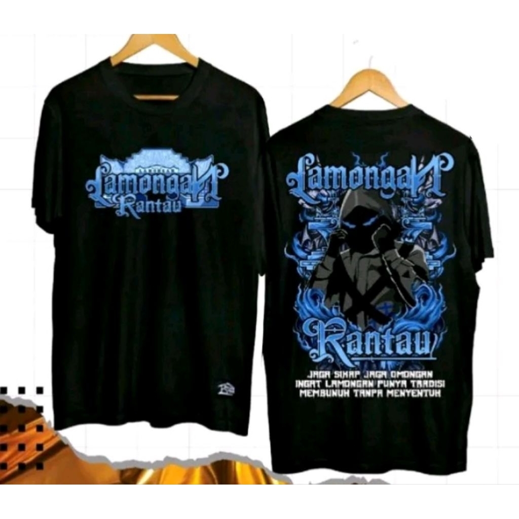 Kaos sablon lamongan rantau t-shirts distro unisex katun bahan adem