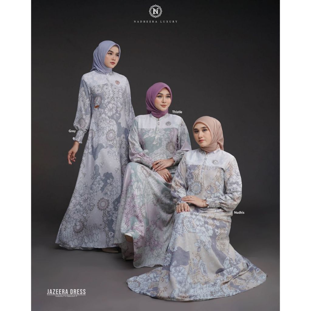 JAZEERA DRESS – Dress Wanita Premium Import, Feminine Soft, Classy & Exclusive Elegent Adem Soft Can