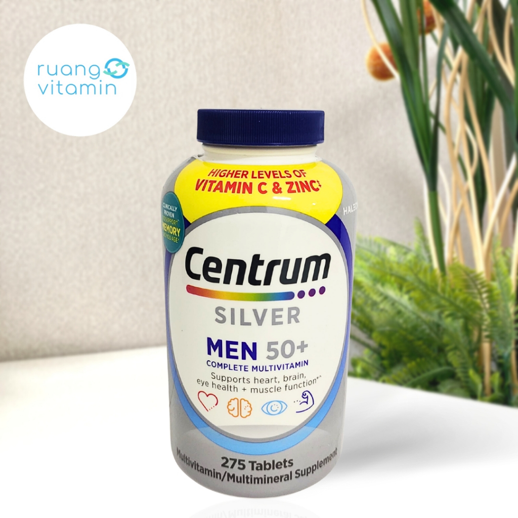 CENTRUM Silver Men 50+ MULTIVITAMIN/MULTIMINERAL (275 Tablets)
