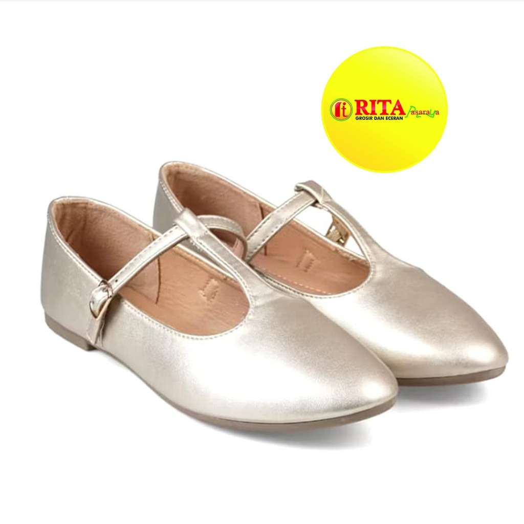 Fransisca Renaldy Sepatu Marry Jane Goid Wanita/Sepatu Flat Wanita
