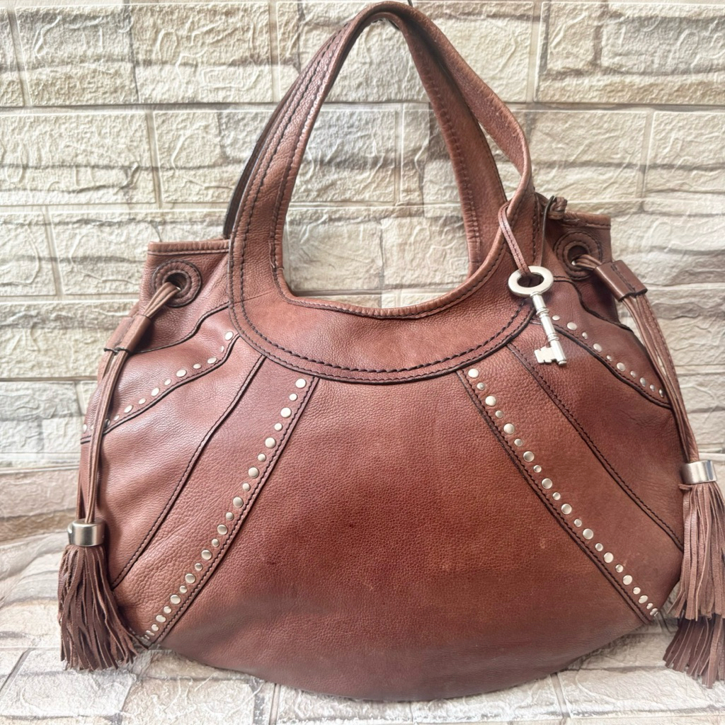 661# NET-Preloved Fossil Fiftyfour Hobo Espresso