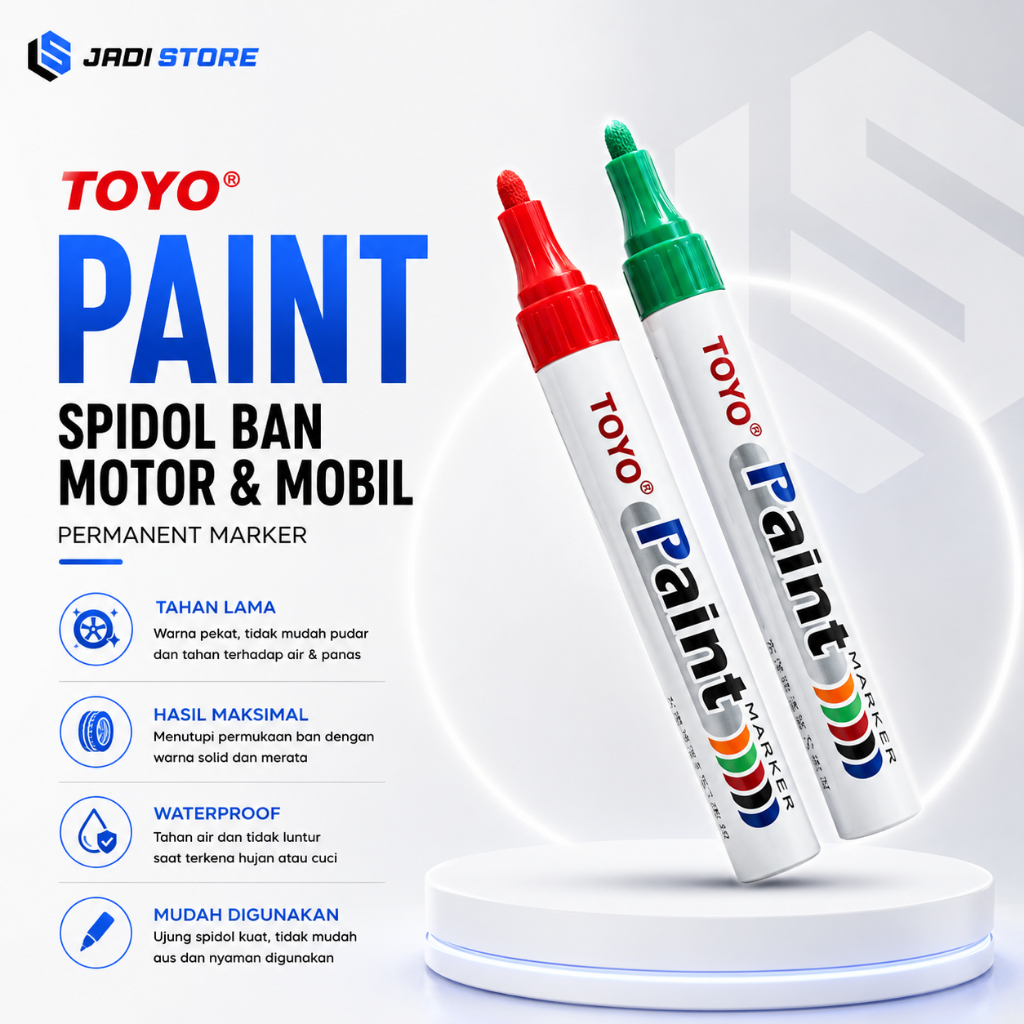Spidol Ban Motor Ban Mobil Spidol Pewarna Ban TOYO Marker Paint Spidol Ban Toyo Spidol Ban Permanent
