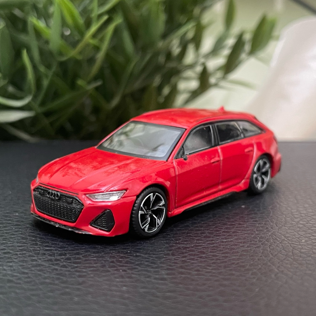 Mini GT Diecast Audi RS 6 Avant Cabon Black Edition Tango Red Loose