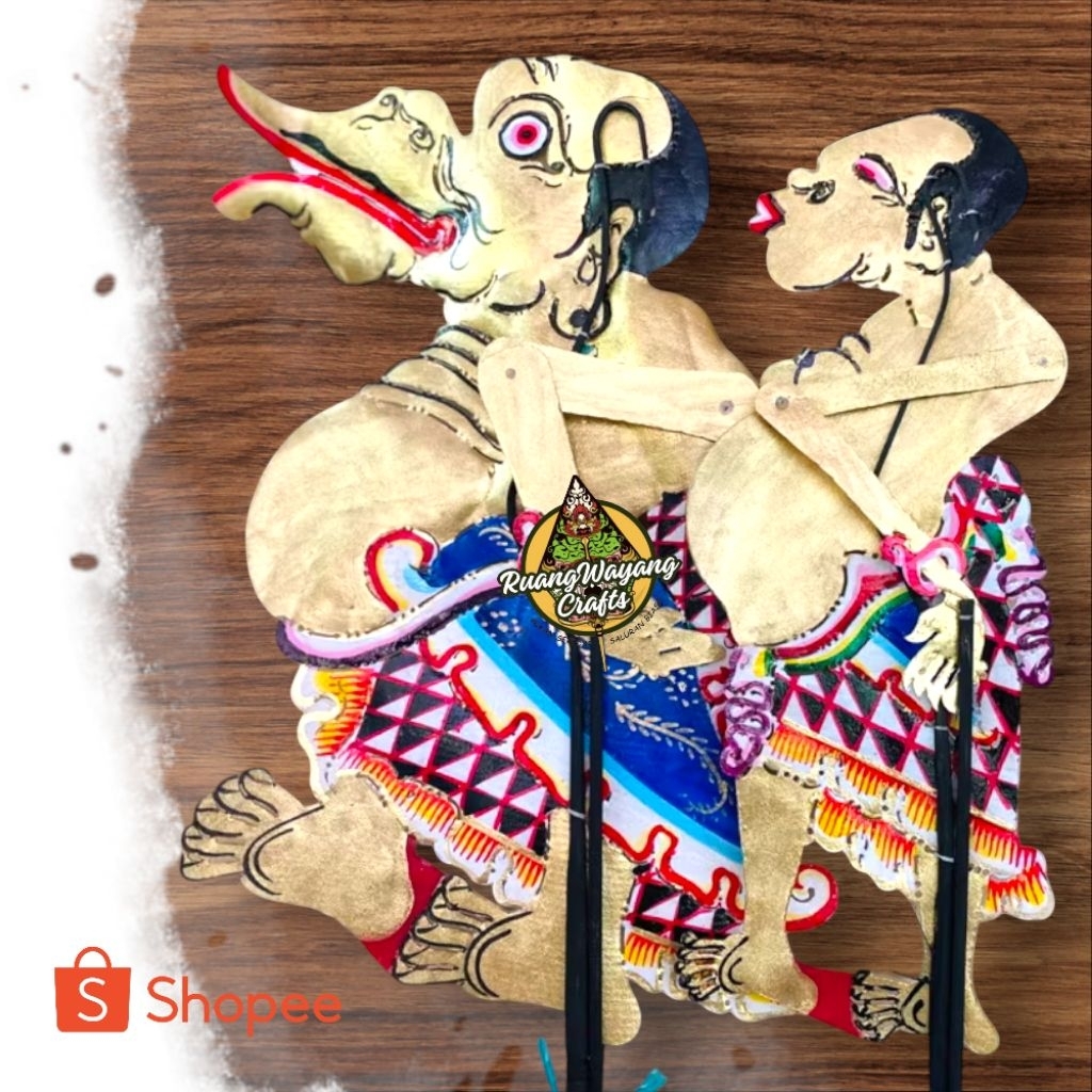 Wayang Kulit Asli Togog Bilung Uk Standar Dalang Murah