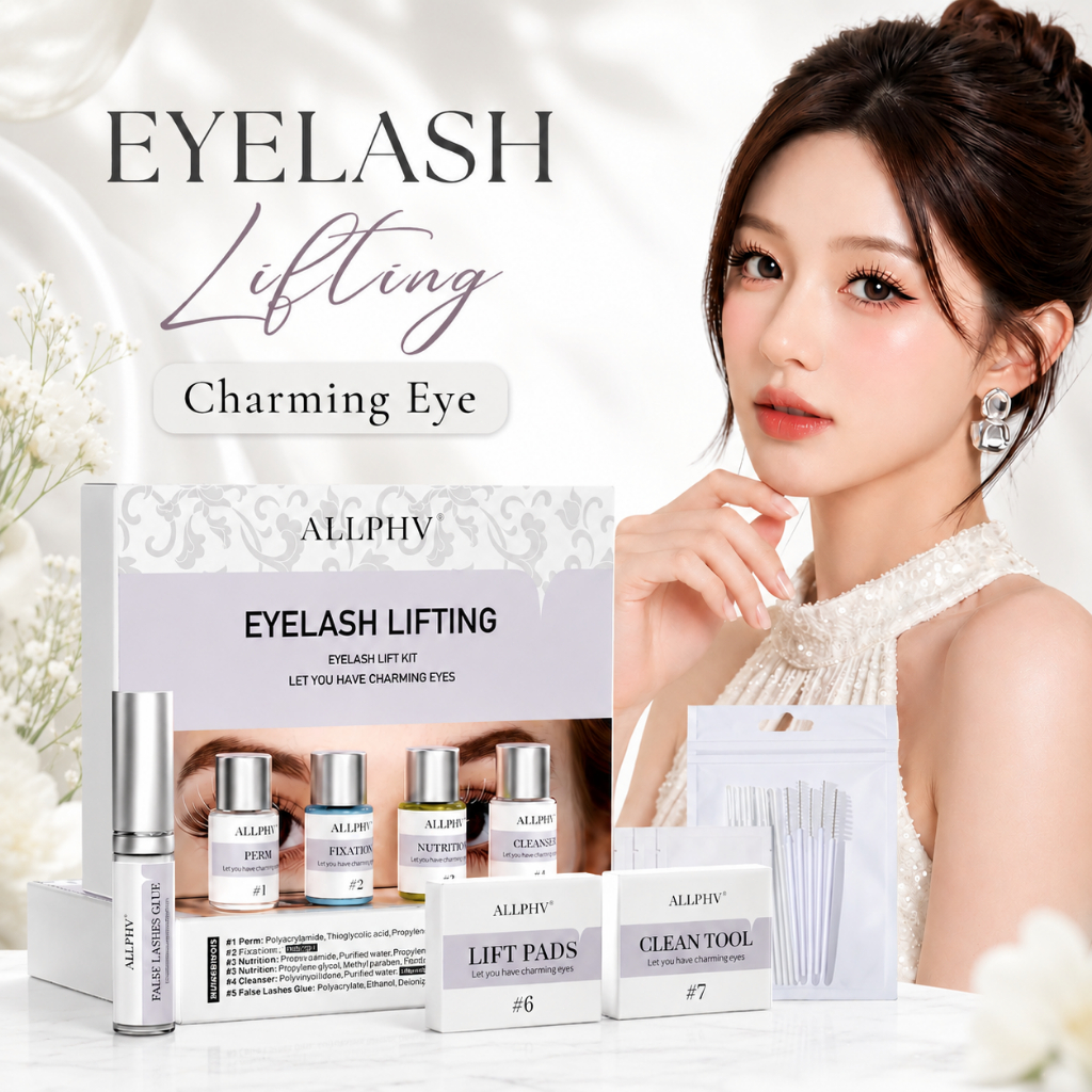ALLPHV Paket Lash Lift Pelentik Bulu Mata Eyelash Perming KIT Pelentik Bulu Mata Semi Permanen Paket