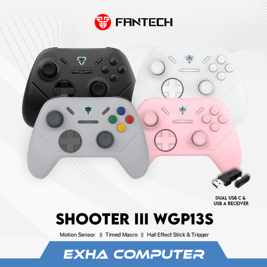 Fantech Shooter III WGP13S USB Type-C dan USB-A Wireless Gaming Gamepad