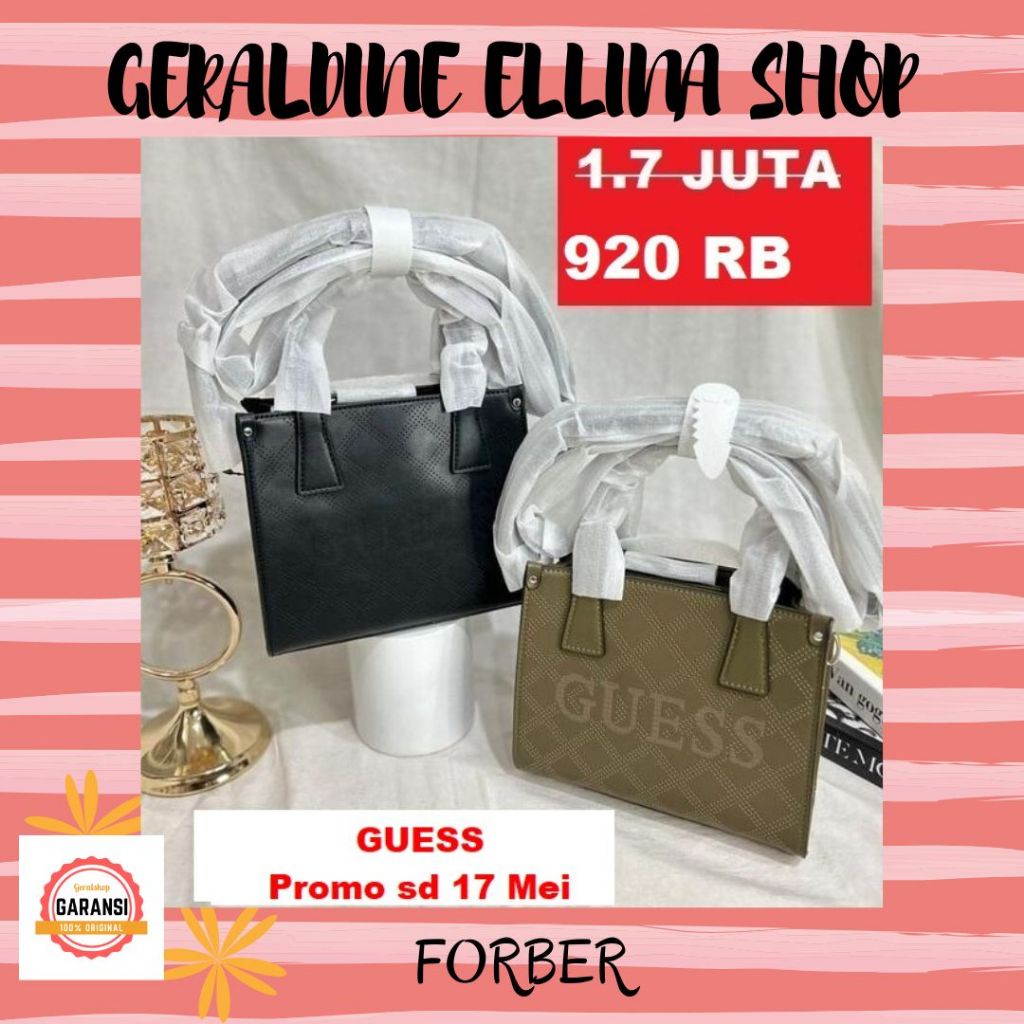 Tas Guess wanita satchel bag ORIGINAL 100% sale FORBER MINI