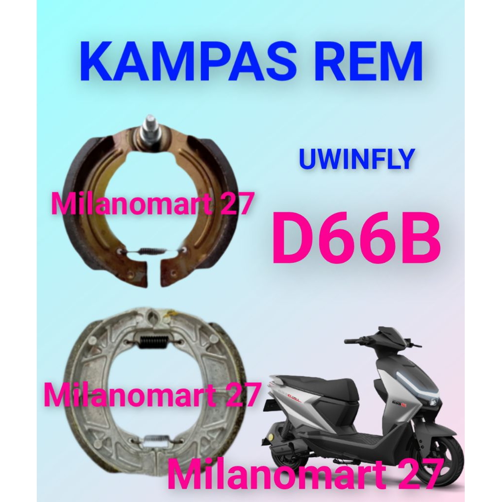 kampas rem sepeda listrik uwinfly D66B kampas rem sepeda listrik uwinfly d66b