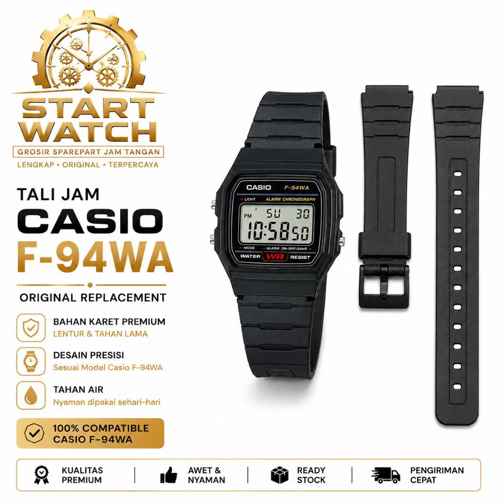Tali Jam tangan Casio f-94w Strap jam tangan Casio f94w