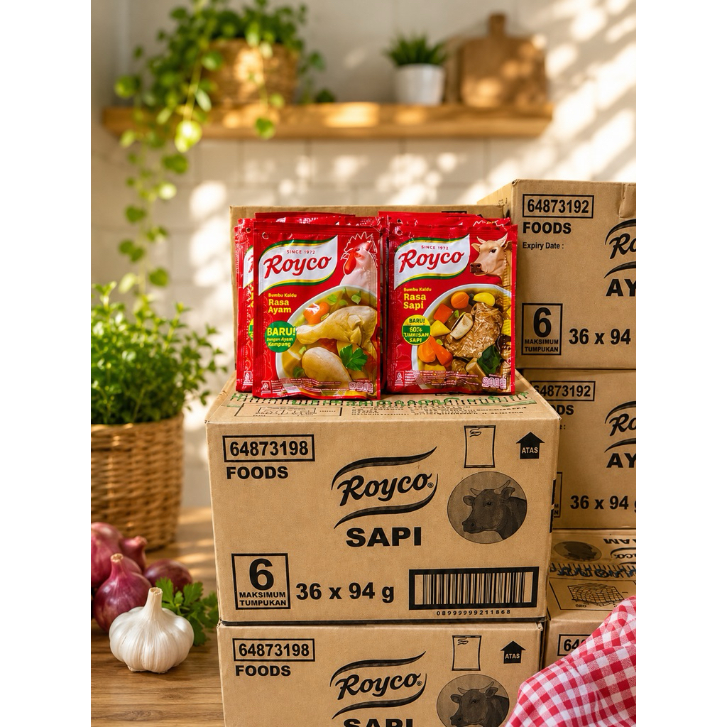 Royco Ayam dan Sapi 1Dus 36 Bungkus @94g