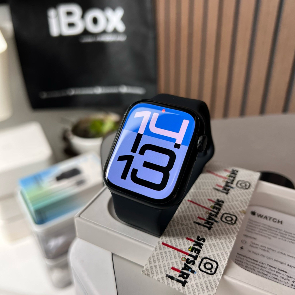 Apple Watch Series 9 45mm iBox Black iwatch Battery Health 87%