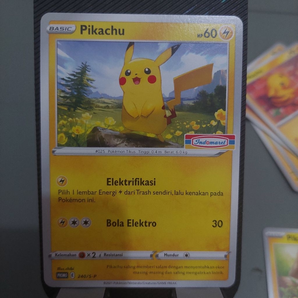 Kartu Pokemon - Pikachu Indomaret promo