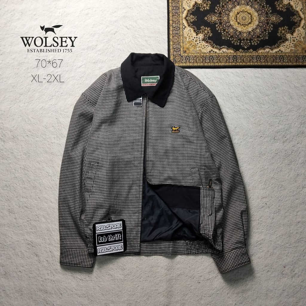 jacket casual Tartan wolsey original 100% size XL