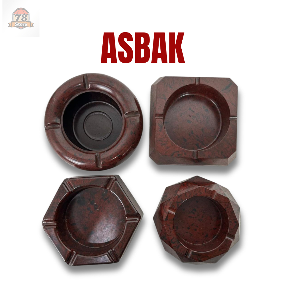 Asbak motif kayu