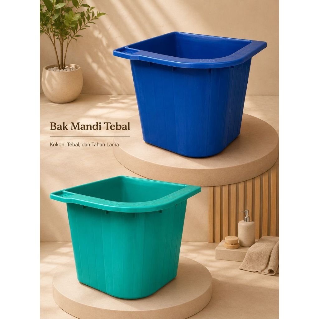 bak mandi plastik / bak air sudut / bak mandi dewasa / bak air plastik / bak serbaguna warna plastik
