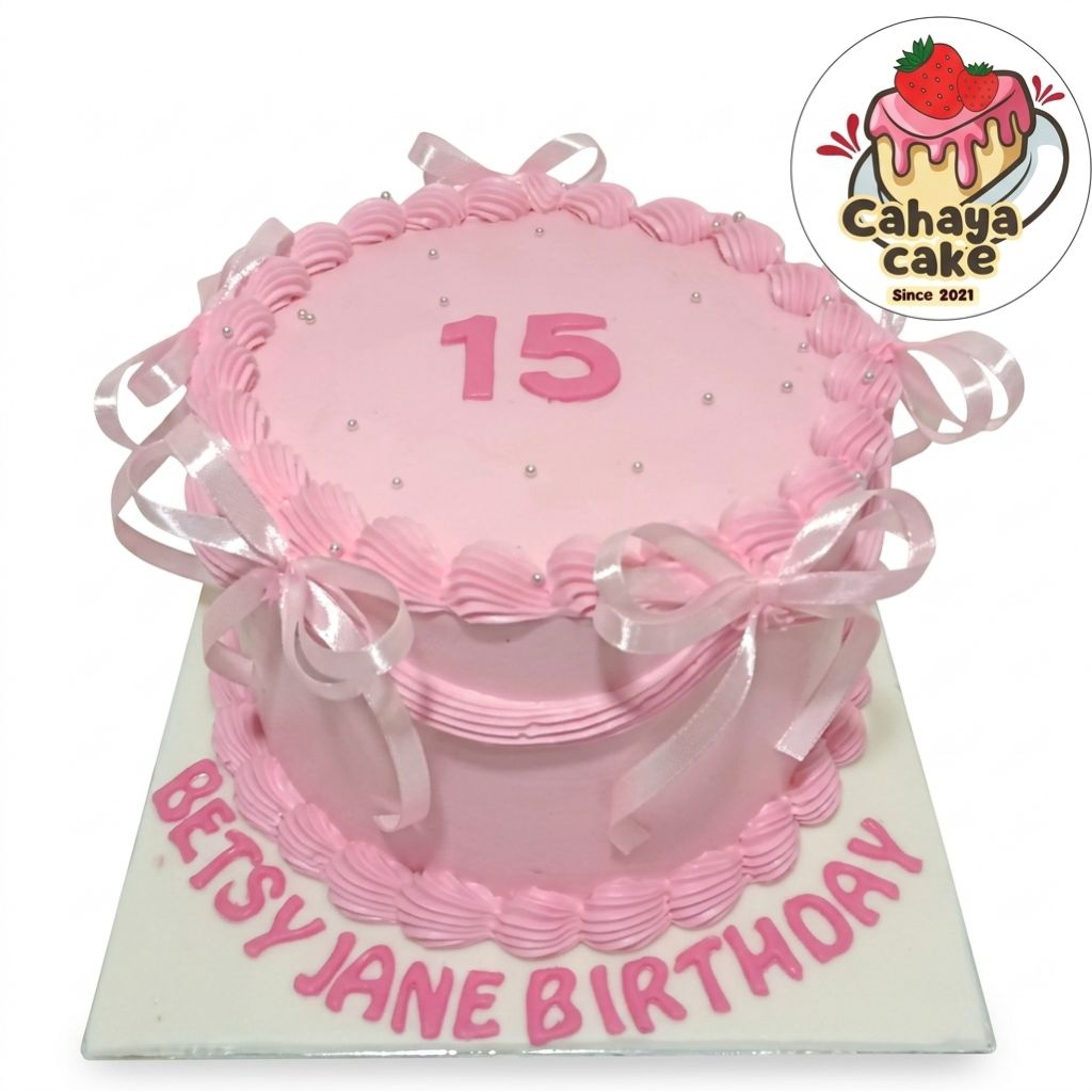 Kue Ulang Tahun Pita / Kue Ultah Anak Perempuan/ Custom Cake
