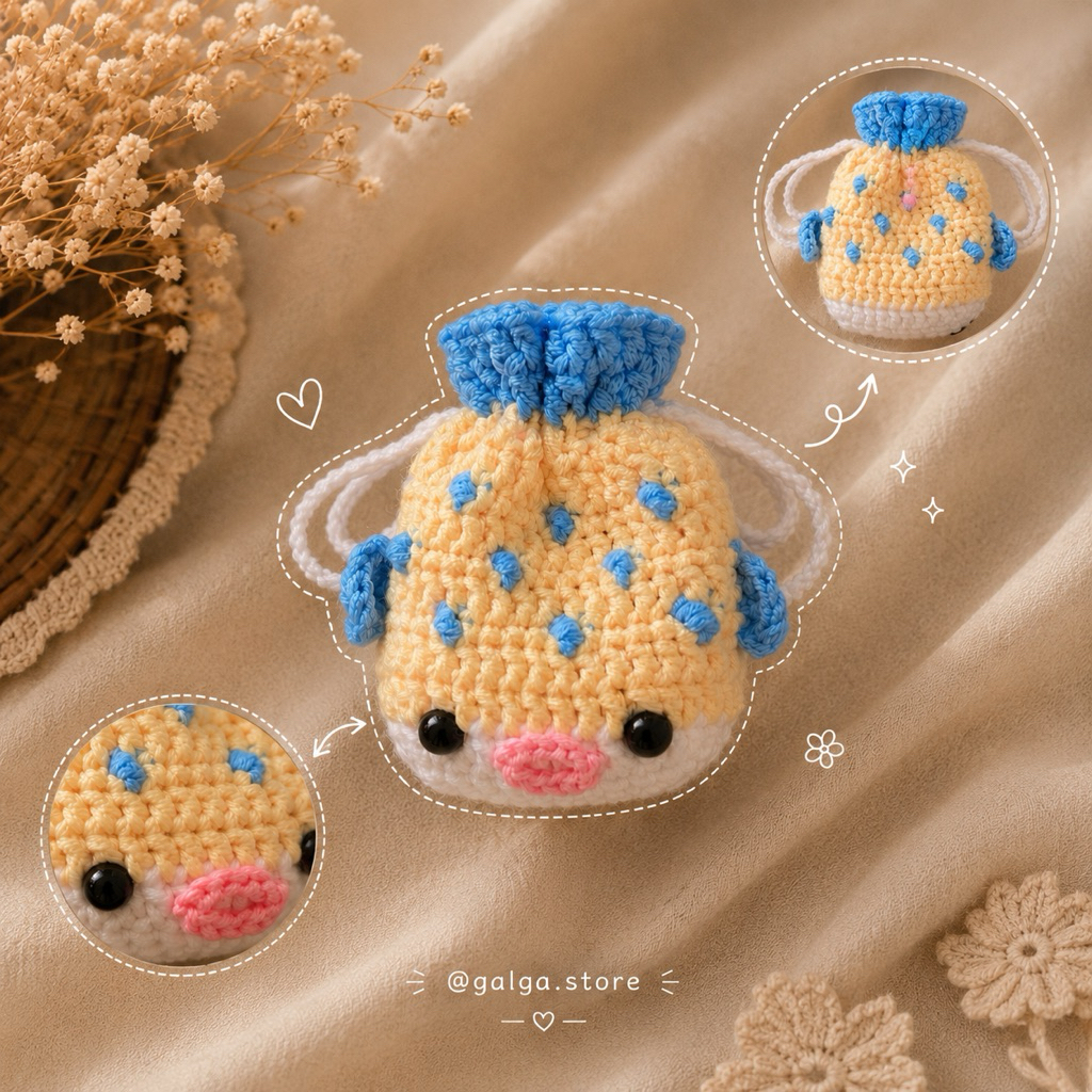 POUCH MINI PUFFER FISH
