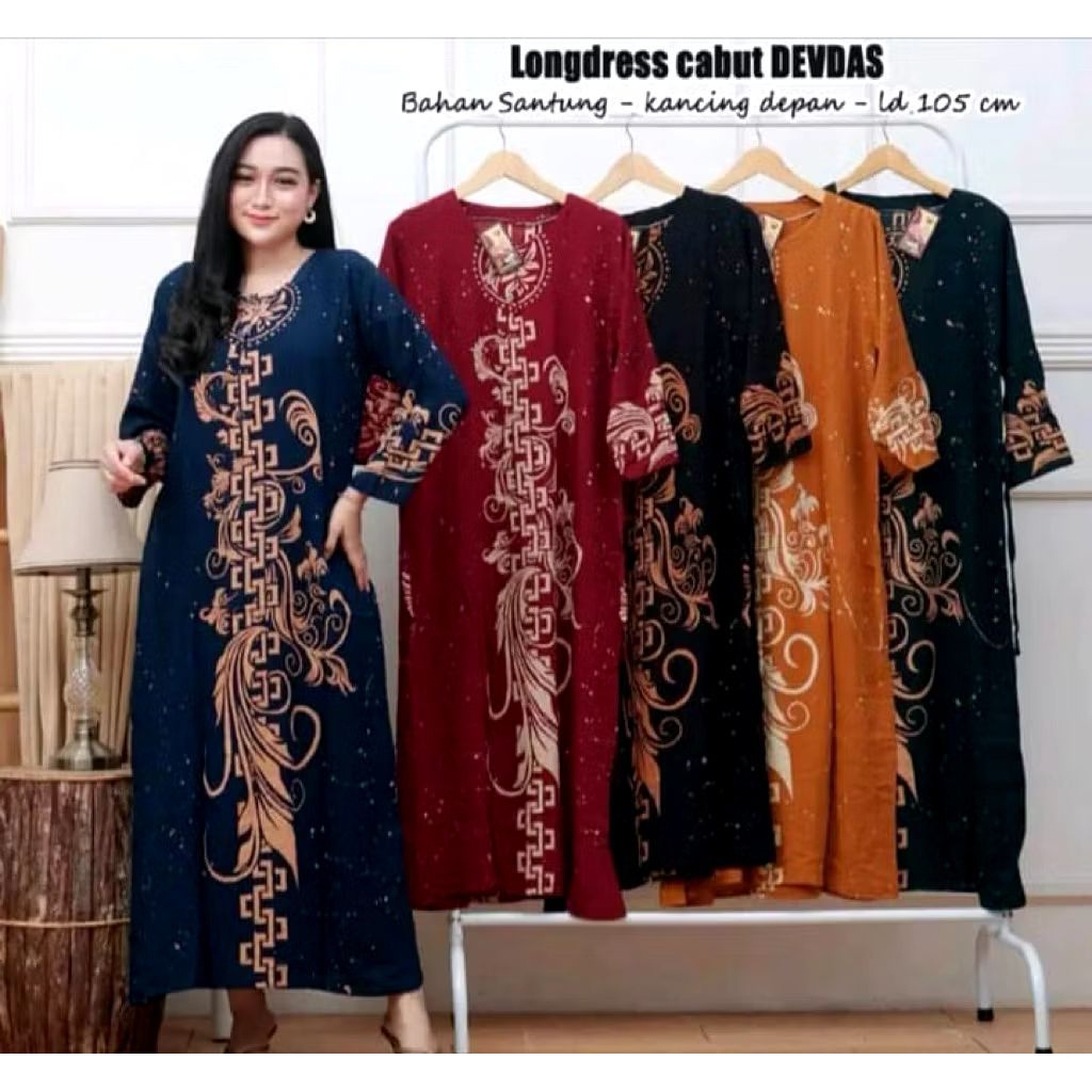 100 RIBU 3 PCS Daster Lengan Panjang