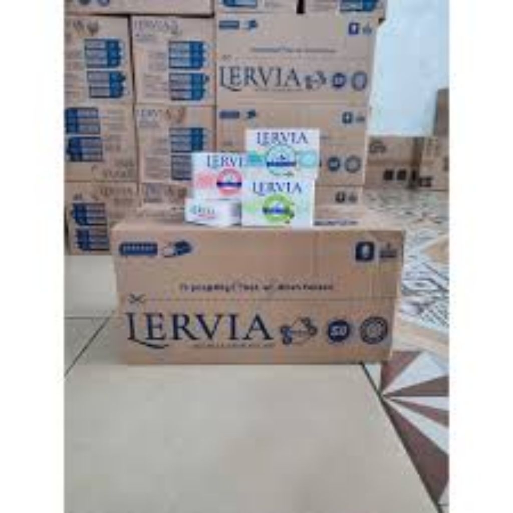 [ LANGSUNG KIRIM ] LERVIA SABUN MANDI BATANG 1 DUS isi ( 72pcs × 80 gram)