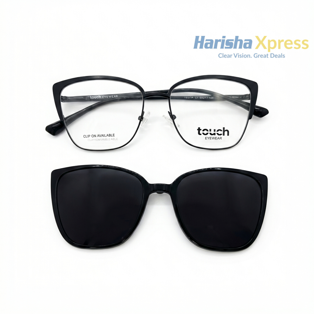 Frame Kacamata Wanita Touch Clip On 3097 Original