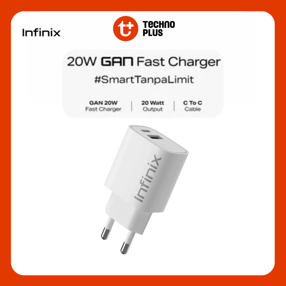 Infinix XC05 + XDC23 Charger Kit, 20W Fast Charging Adaptor with 3A Type-C to C Cable
