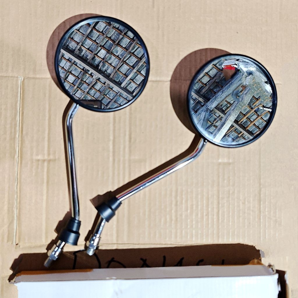 spion bulat PSP XL motor CB GL100 CG ulir drat 14