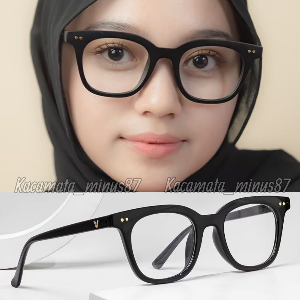Kacamata Wanita Pria Minus F 614 Kacamata Antiradiasi/Photocromic/Bluecromic/Cyl