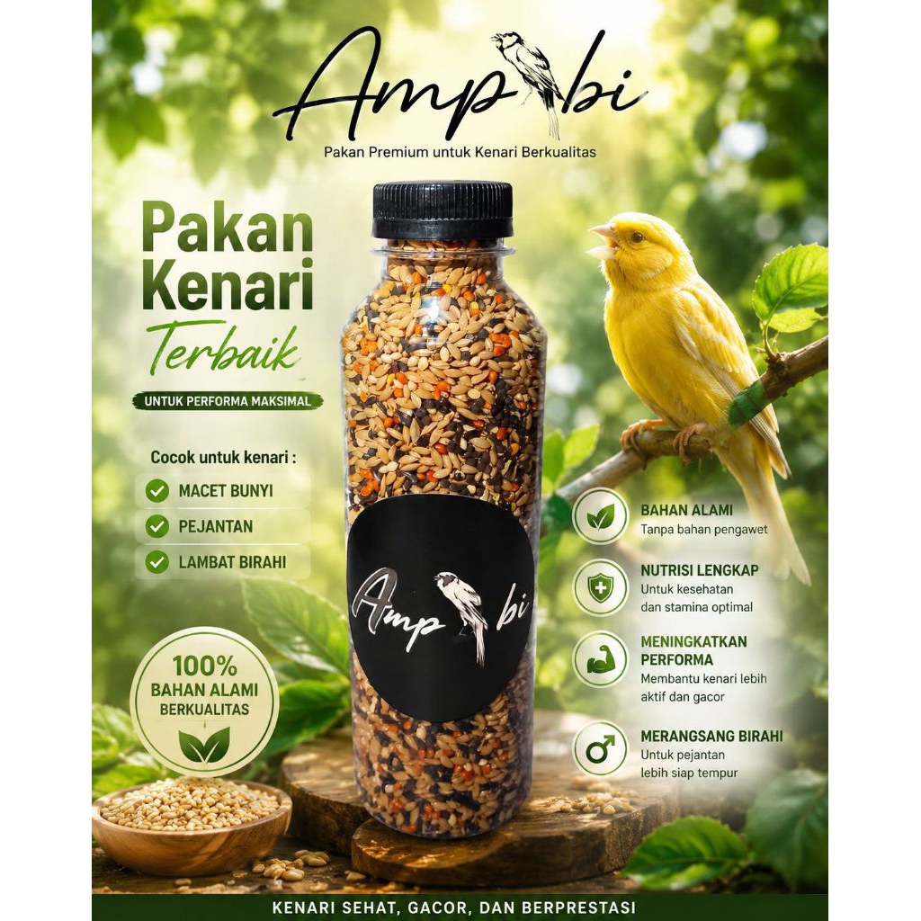 PAKAN DONGKRAK BIRAHI AMPIBI ( Menaikan Birahi kenari )