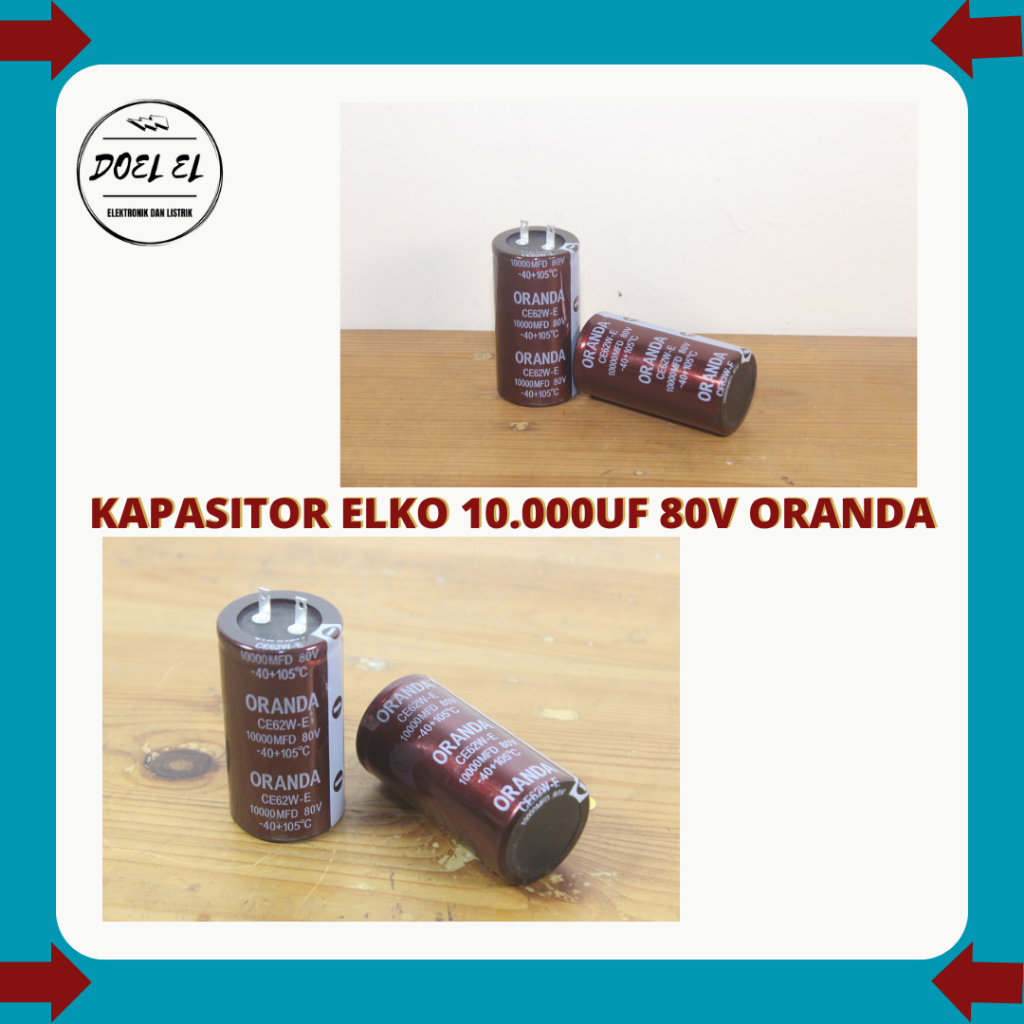 KAPASITOR ELKO 10000UF 80V | ELKO 10000 UF 80 V ORANDA