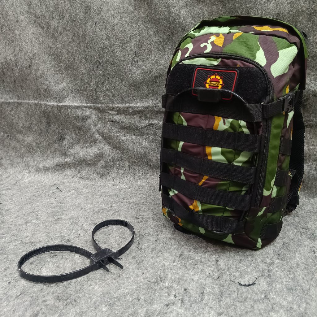 Tas Tactical Scorpion GEN 1 Loreng BRIMOB Fullset Tali Tis Hitam / Tas Tactical Loreng BRIMOB / Tas 