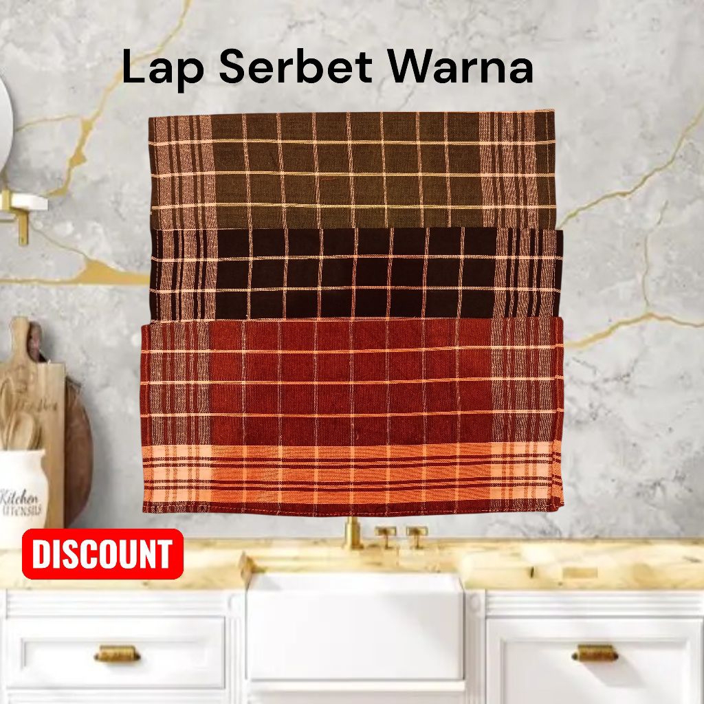 Best seller serbet 3 warna bahan katun premium tebal dan rapih