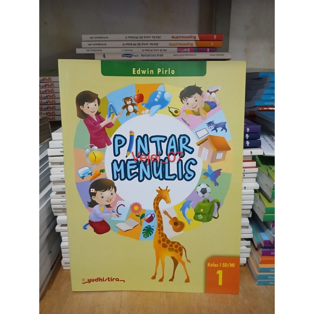 Pintar menulis kelas 1 sd kurikulum Merdeka penerbit Yudhistira