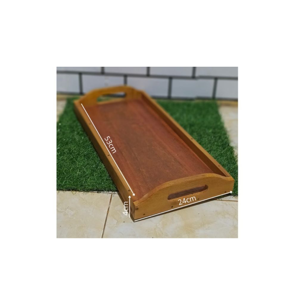 nampan kayu mahoni 53x24x4