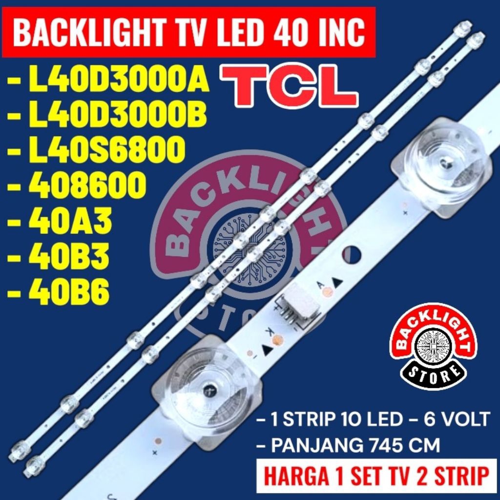 backlight tv LED TCL 40 inc L40D3000A L40D3000B L40S6800 408600 40A3 40BE 40B6 l40d3000a l40d3000b