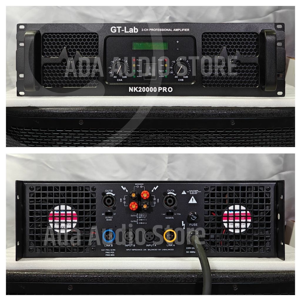 Power Amplifier / GT Lab by RDW NK20000PRO / Kelas TD / 2 Channel / GTLab NK 20000 PRO NK20000 PRO 2