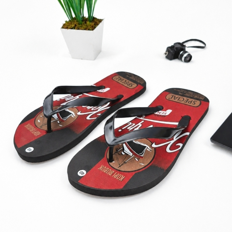 Sandal Sendal Jepit Pria Dewasa Dengan Motif Unik