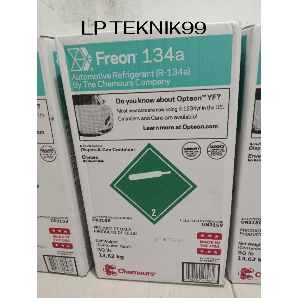 Freon Chemours (R134a) Usa Original Chemours