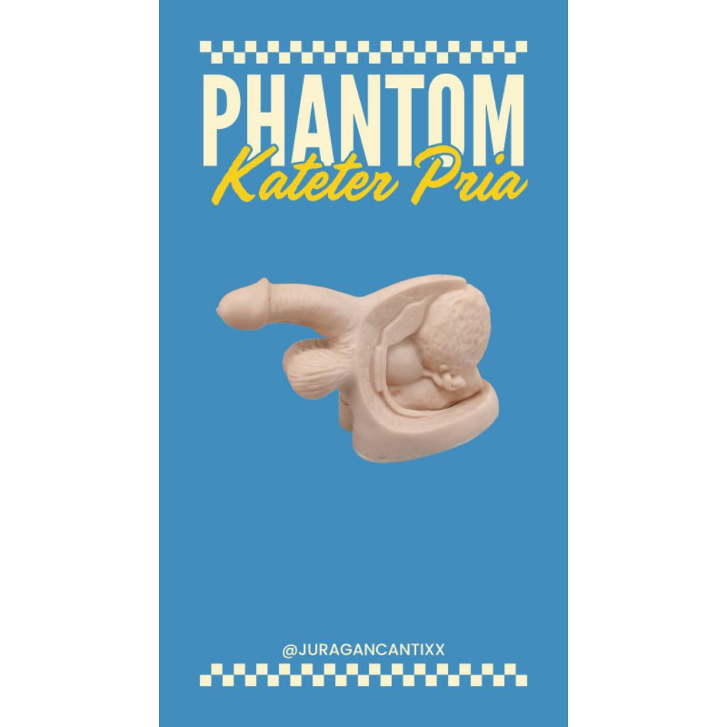 PHANTOM MANEKIN KATETER WANITA/PRIA SILICONE
