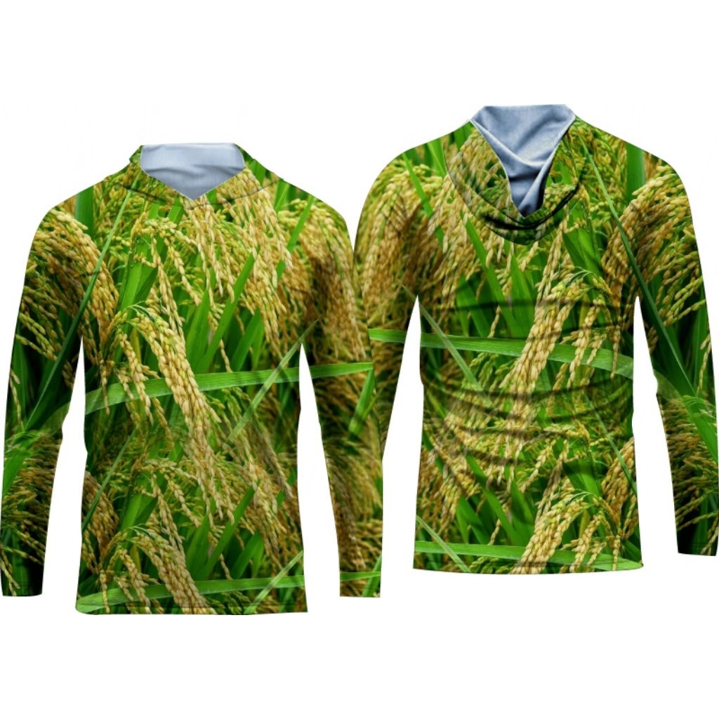 baju berburu baju camo jersey camo motif padi bahan premium