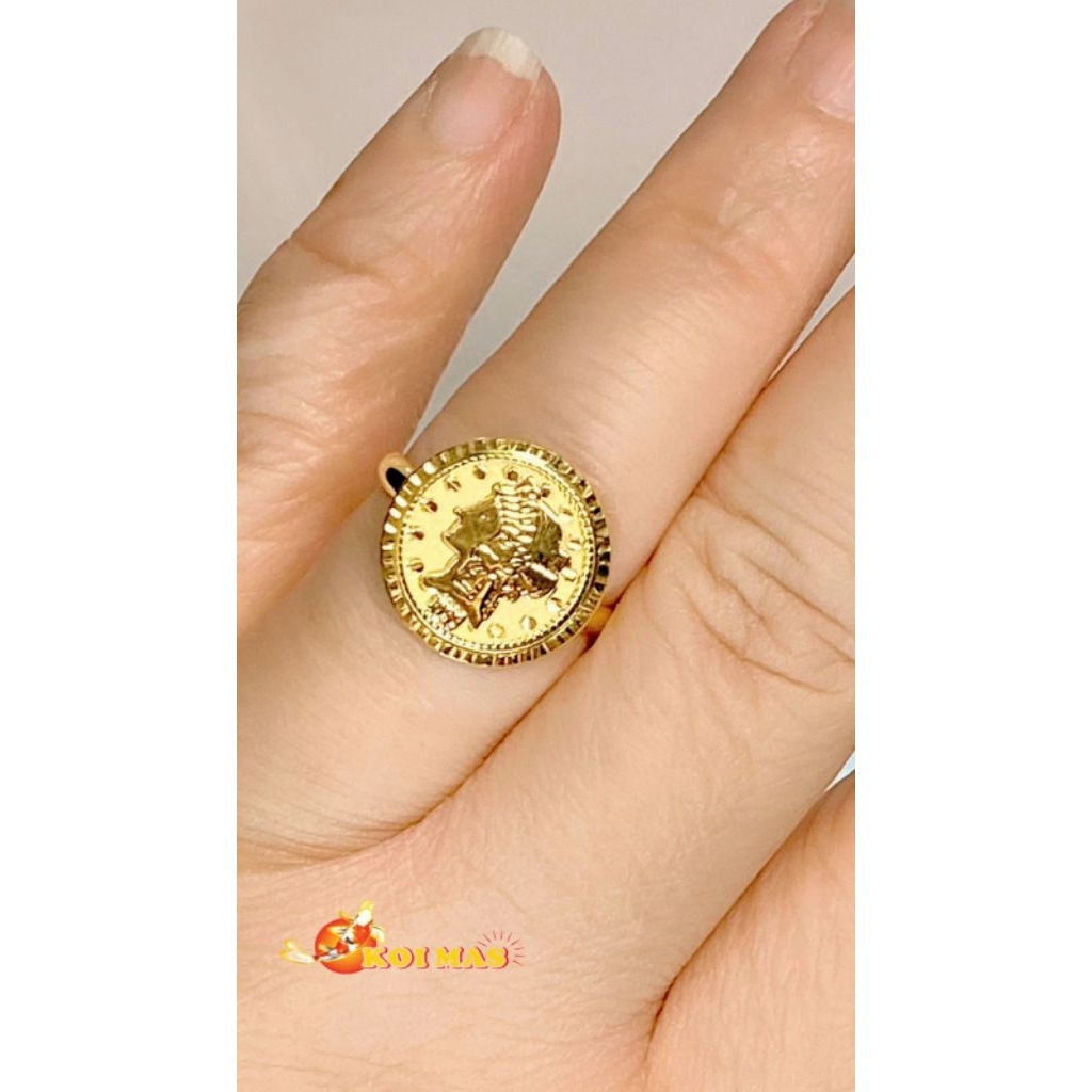 Cincin Emas Model Koin