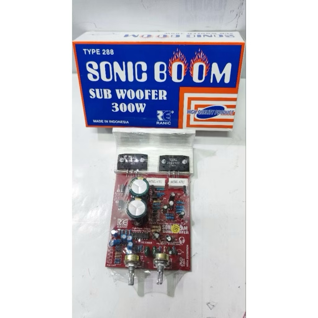 RANIC KIT ACTIVE SUBWOOFER SONIC BOOM SANKEN 2SC2922-2SA1216 TYPE(288)