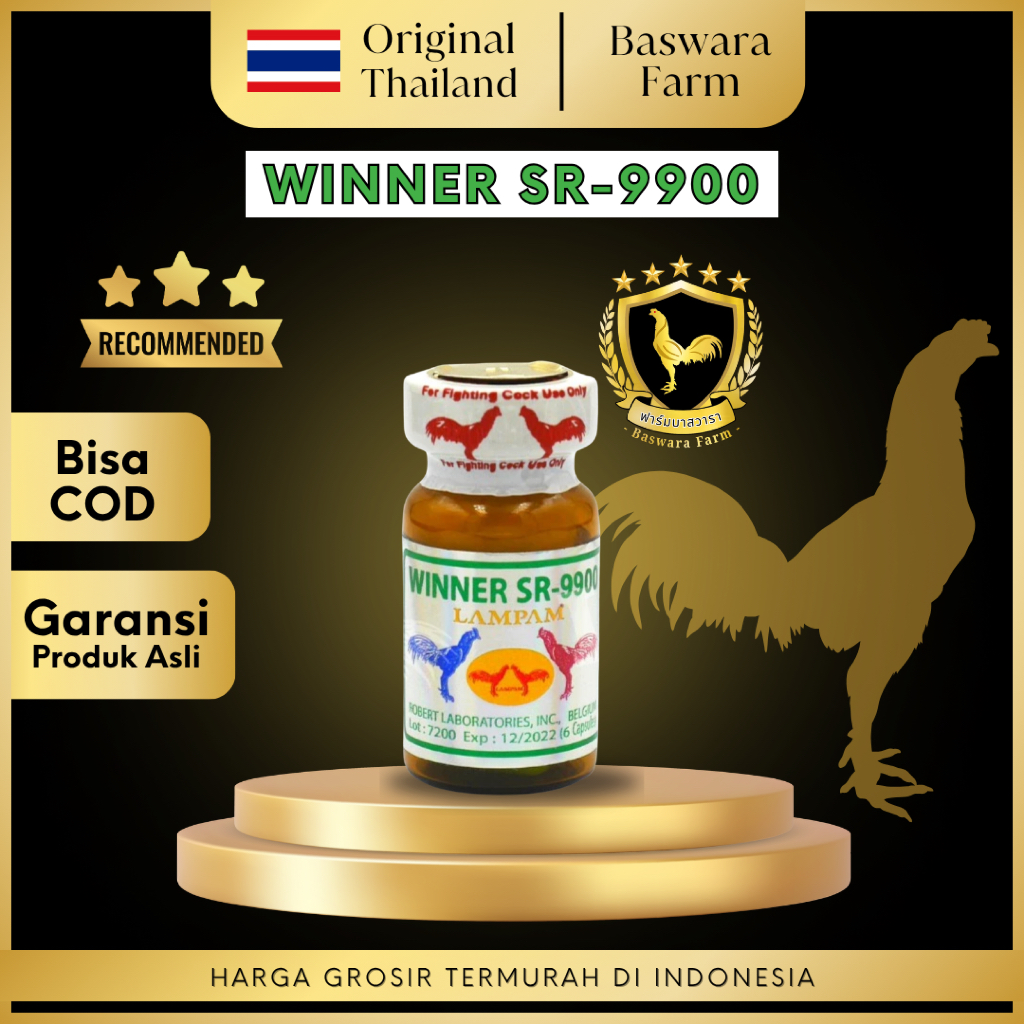 Lampam WINNER SR 9900 Doping Ayam Original Impor Thailand
