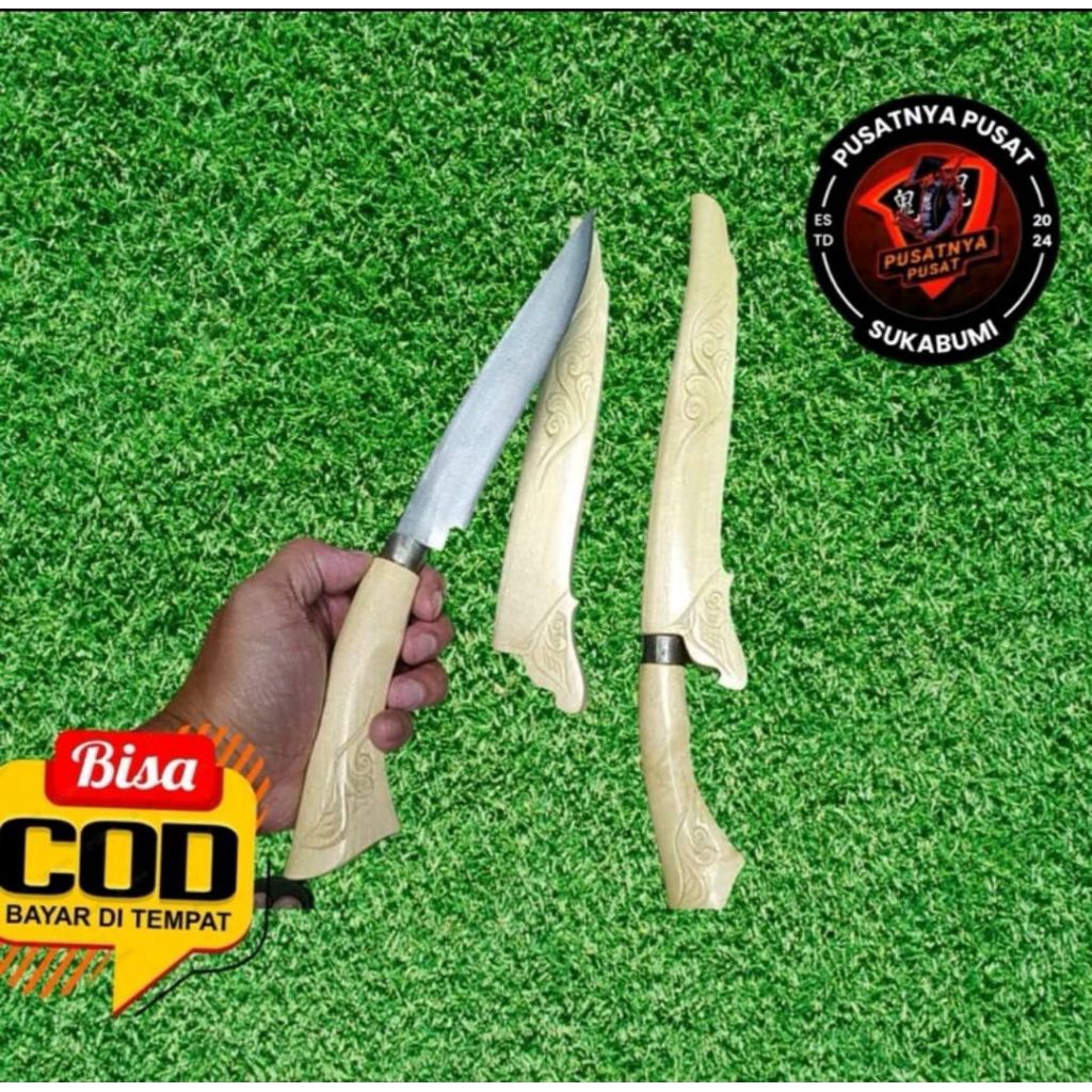 MS16 TERMURAH pisau badik baja asli super tajam / pisau badik asli bugis / pisau badik asli lampung 