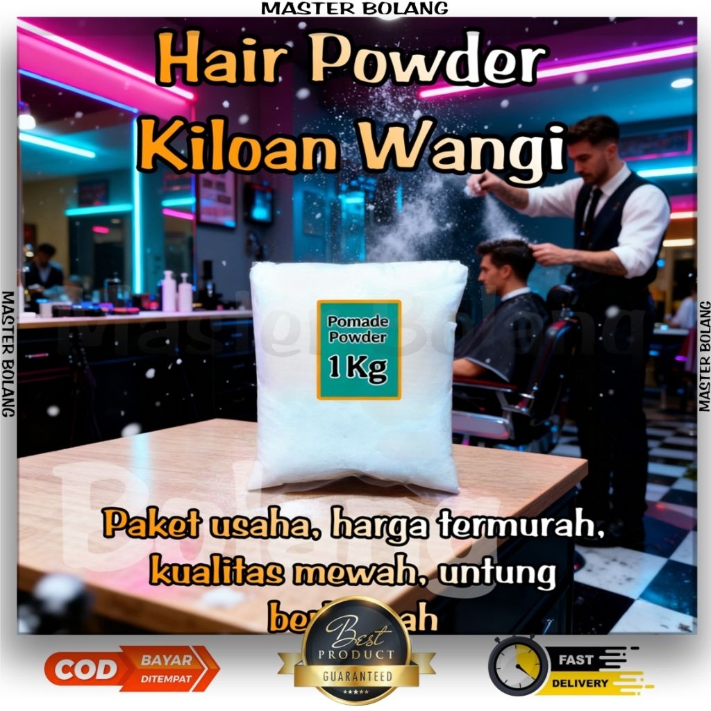 Hair Powder 1KG Extra Volume Strong Hold Professional // Hair Powder 500GR Natural Hair Texture Styl